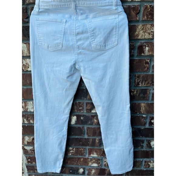 Eileen Fisher pants color white stretch denim new without tag in excellent condi - Picture 5 of 10
